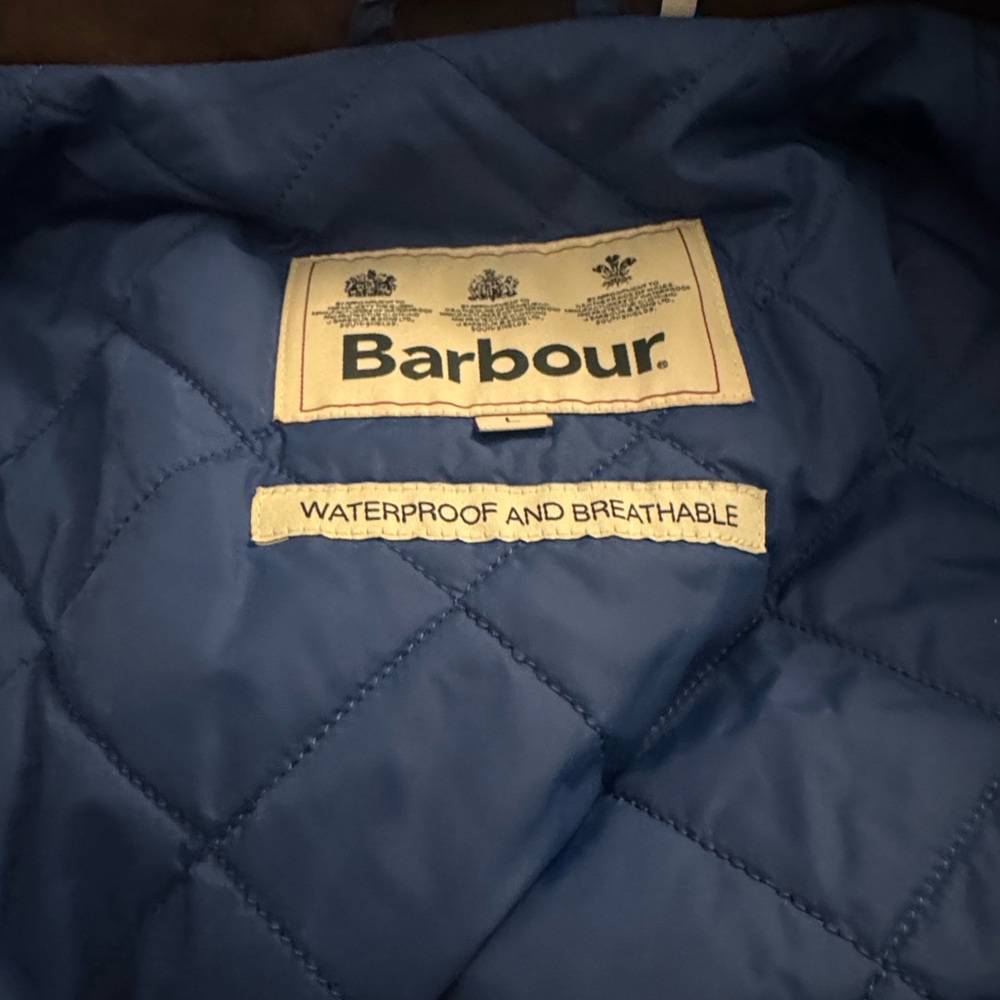 Barbour Quilted Blue Jacket - Picture 2 of 2
